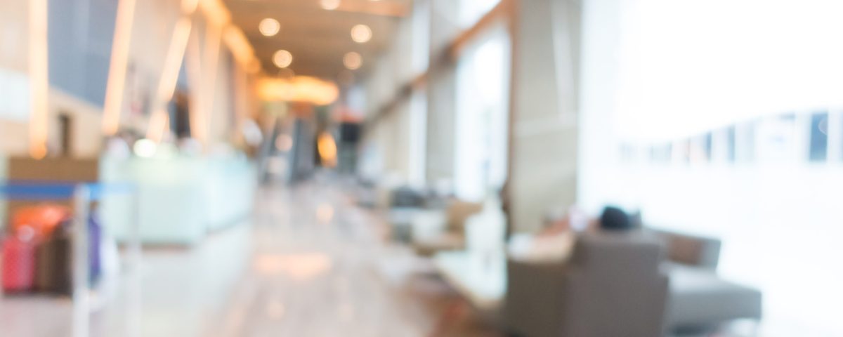 abstract blur hotel interior