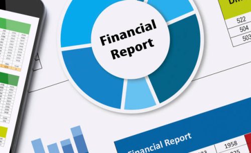 financial papers and mobile phone